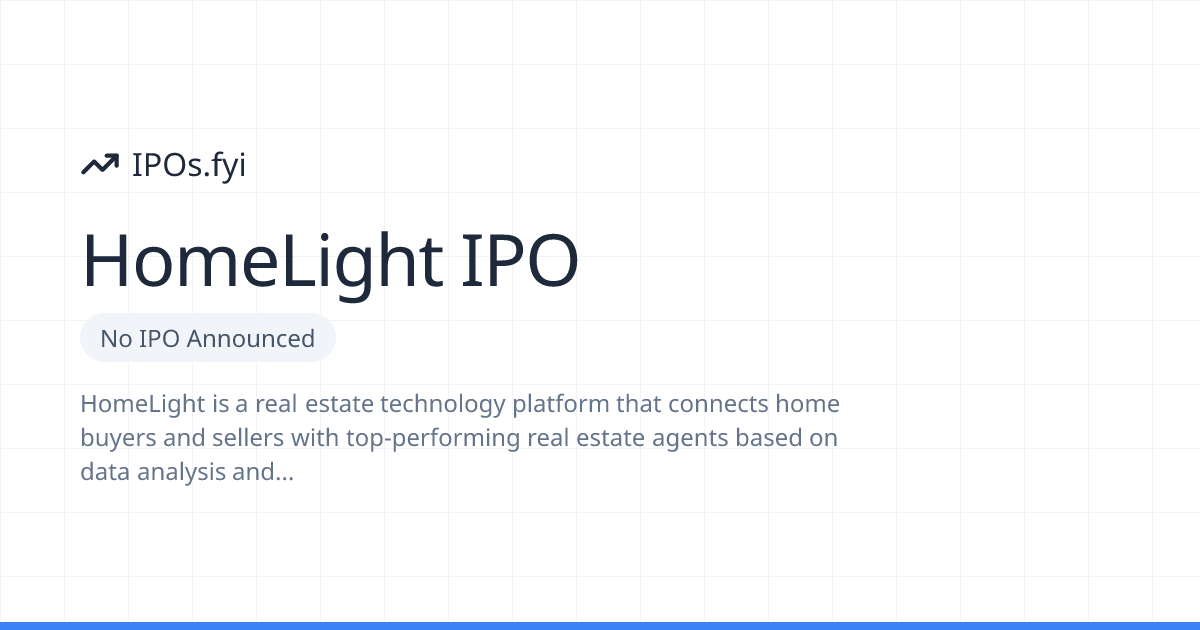 Is HomeLight Going Public? IPO & Stock Info (2026) | IPOs.fyi